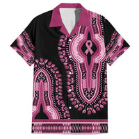 Breast Cancer Awareness Pink Ribbon Family Matching Tank Maxi Dress and Hawaiian Shirt Dashiki Style - Wonder Print Shop