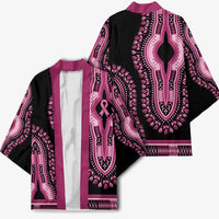 Breast Cancer Awareness Pink Ribbon Kimono Dashiki Style - Wonder Print Shop