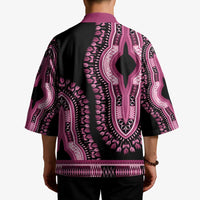 Breast Cancer Awareness Pink Ribbon Kimono Dashiki Style - Wonder Print Shop
