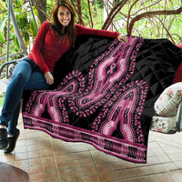 Breast Cancer Awareness Pink Ribbon Quilt Dashiki Style - Wonder Print Shop