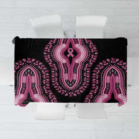 Breast Cancer Awareness Pink Ribbon Tablecloth Dashiki Style - Wonder Print Shop