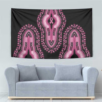 Breast Cancer Awareness Pink Ribbon Tapestry Dashiki Style - Wonder Print Shop