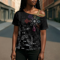 Afro Haiti Vodou Milokan Cross Shoulder Shirt