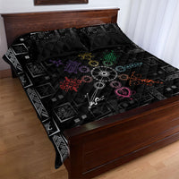Afro Haiti Vodou Milokan Quilt Bed Set