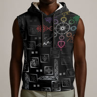 Afro Haiti Vodou Milokan Sleeveless Hoodie