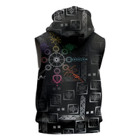 Afro Haiti Vodou Milokan Sleeveless Zip Hoodie