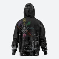 Afro Haiti Vodou Milokan Zip Hoodie