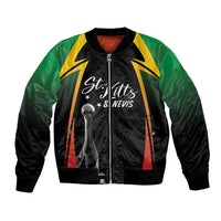 St Kitts Nevis Cricket Custom Bomber Jacket Go Patriots Go Champions - Wonder Print Shop