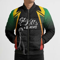 St Kitts Nevis Cricket Custom Bomber Puffer Jacket Go Patriots Go Champions - Wonder Print Shop