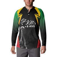 St Kitts Nevis Cricket Custom Button Sweatshirt Go Patriots Go Champions - Wonder Print Shop