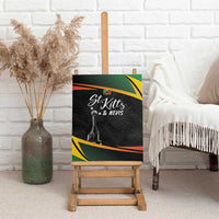 St Kitts Nevis Cricket Canvas Wall Art Go Patriots Go Champions - Wonder Print Shop