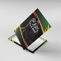 St Kitts Nevis Cricket Canvas Wall Art Go Patriots Go Champions - Wonder Print Shop