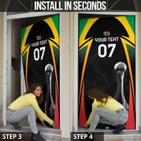 St Kitts Nevis Cricket Door Cover Go Patriots Go Champions - Wonder Print Shop