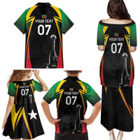 St Kitts Nevis Cricket Custom Family Matching Puletasi and Hawaiian Shirt Go Patriots Go Champions - Wonder Print Shop