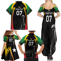 St Kitts Nevis Cricket Custom Family Matching Summer Maxi Dress and Hawaiian Shirt Go Patriots Go Champions - Wonder Print Shop