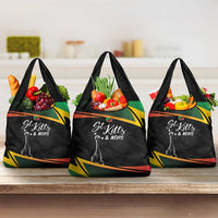 St Kitts Nevis Cricket Grocery Bag Go Patriots Go Champions - Wonder Print Shop