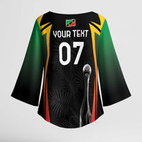 St Kitts Nevis Cricket Custom Kimono Sleeve Blouse Go Patriots Go Champions - Wonder Print Shop