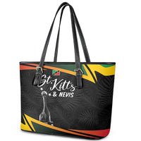 St Kitts Nevis Cricket Leather Tote Bag Go Patriots Go Champions - Wonder Print Shop