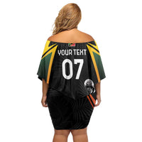 St Kitts Nevis Cricket Custom Off Shoulder Short Dress Go Patriots Go Champions - Wonder Print Shop