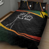 St Kitts Nevis Cricket Quilt Bed Set Go Patriots Go Champions - Wonder Print Shop