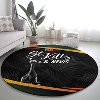 St Kitts Nevis Cricket Round Carpet Go Patriots Go Champions - Wonder Print Shop