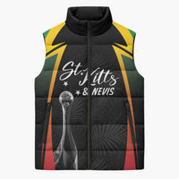 St Kitts Nevis Cricket Custom Sleeveless Puffer Jacket Go Patriots Go Champions - Wonder Print Shop
