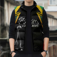 St Kitts Nevis Cricket Custom Sleeveless Puffer Jacket Go Patriots Go Champions - Wonder Print Shop