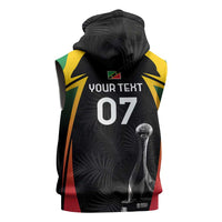 St Kitts Nevis Cricket Custom Sleeveless Zip Hoodie Go Patriots Go Champions - Wonder Print Shop
