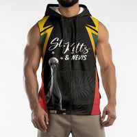 St Kitts Nevis Cricket Custom Sleeveless Zip Hoodie Go Patriots Go Champions - Wonder Print Shop