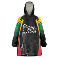 St Kitts Nevis Cricket Custom Wearable Blanket Hoodie Go Patriots Go Champions - Wonder Print Shop