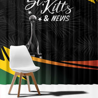 St Kitts Nevis Cricket Window Curtain Go Patriots Go Champions - Wonder Print Shop