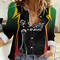 St Kitts Nevis Cricket Custom Women Casual Shirt Go Patriots Go Champions - Wonder Print Shop