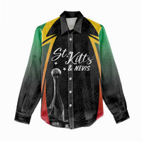 St Kitts Nevis Cricket Custom Women Casual Shirt Go Patriots Go Champions - Wonder Print Shop