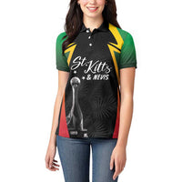St Kitts Nevis Cricket Custom Women Polo Shirt Go Patriots Go Champions - Wonder Print Shop