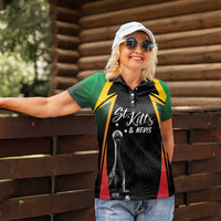 St Kitts Nevis Cricket Custom Women Polo Shirt Go Patriots Go Champions - Wonder Print Shop