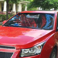 Antigua and Barbuda Cricket Auto Sun Shade Falcons Wings - Take Off - Wonder Print Shop