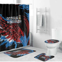 Antigua and Barbuda Cricket Bathroom Set Falcons Wings - Take Off - Wonder Print Shop