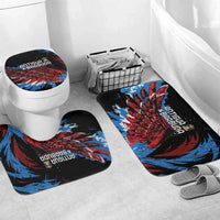 Antigua and Barbuda Cricket Bathroom Set Falcons Wings - Take Off - Wonder Print Shop