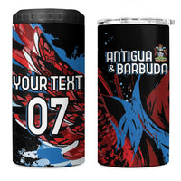 Antigua and Barbuda Cricket Custom 4 in 1 Can Cooler Tumbler Falcons Wings - Take Off - Wonder Print Shop