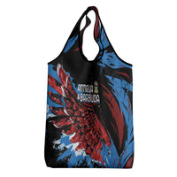 Antigua and Barbuda Cricket Grocery Bag Falcons Wings - Take Off - Wonder Print Shop