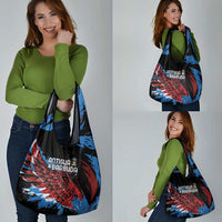 Antigua and Barbuda Cricket Grocery Bag Falcons Wings - Take Off - Wonder Print Shop
