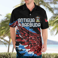 Antigua and Barbuda Cricket Custom Hawaiian Shirt Falcons Wings - Take Off - Wonder Print Shop