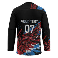 Antigua and Barbuda Cricket Custom Hockey Jersey Falcons Wings - Take Off - Wonder Print Shop
