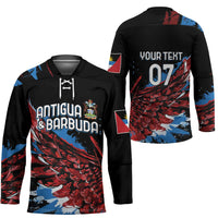 Antigua and Barbuda Cricket Custom Hockey Jersey Falcons Wings - Take Off - Wonder Print Shop