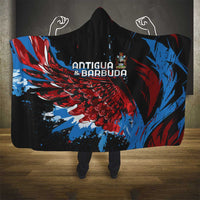 Antigua and Barbuda Cricket Hooded Blanket Falcons Wings - Take Off - Wonder Print Shop