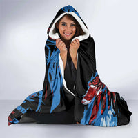 Antigua and Barbuda Cricket Hooded Blanket Falcons Wings - Take Off - Wonder Print Shop