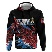 Antigua and Barbuda Cricket Custom Hoodie Falcons Wings - Take Off - Wonder Print Shop