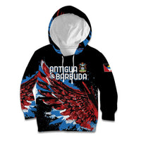 Antigua and Barbuda Cricket Custom Kid Hoodie Falcons Wings - Take Off - Wonder Print Shop