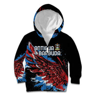 Antigua and Barbuda Cricket Custom Kid Hoodie Falcons Wings - Take Off - Wonder Print Shop