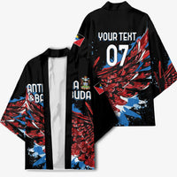 Antigua and Barbuda Cricket Custom Kimono Falcons Wings - Take Off - Wonder Print Shop